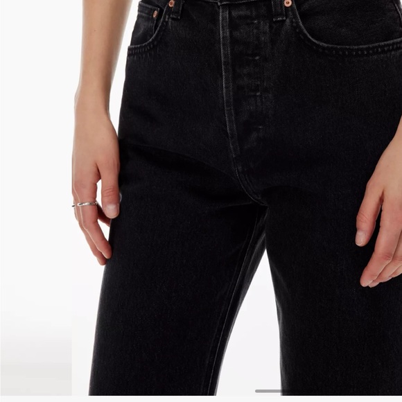 Aritzia Black denim forum , high rise “Joni loose” size 25. - Picture 3 of 3